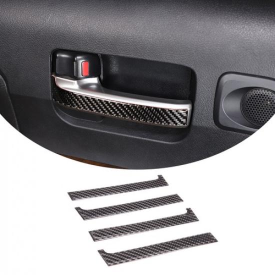 Carbon Fiber Interior Inner Door handle Cover trim For Toyota Tundra 2007-13