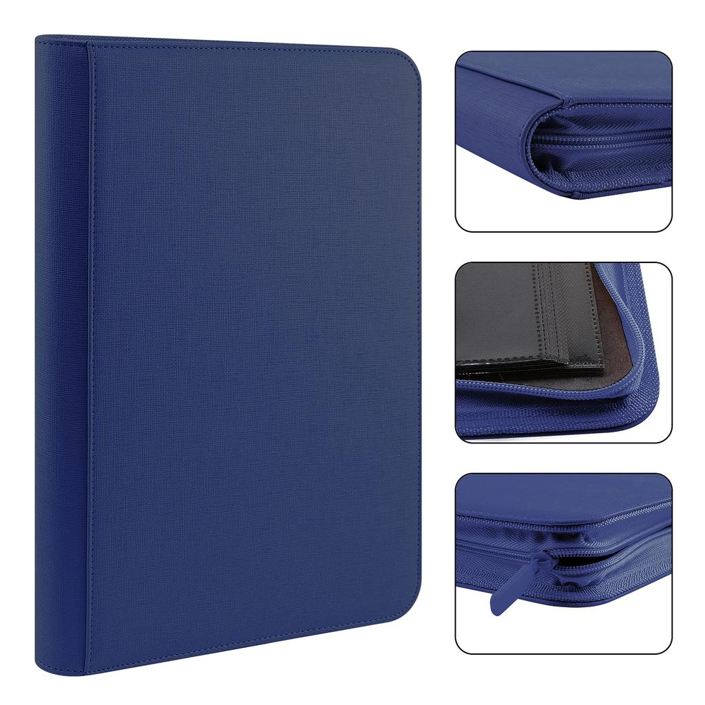 PAKESI Star Card Card 9 вмещает 360 карточек из полиуретана Star Cards и других коллекционных карточек Star Card File File, Pockets, Cards, Collection, Cards, (синий)