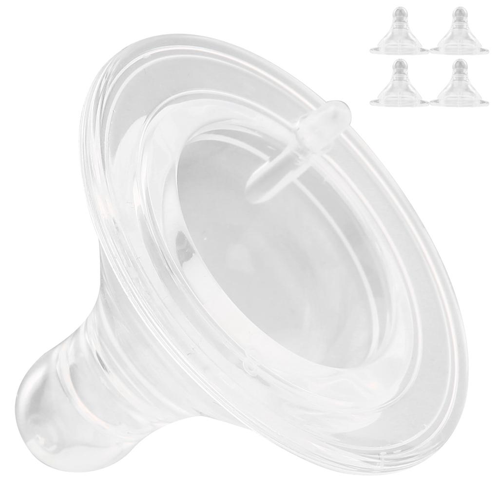 Детский набор сосок жидкий силикон мягкий младенец пустышка соска бутылочка для кормления аксессуар(4 х Соска 1 х