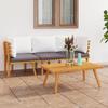 VidaXL Garden Furniture 3 Pcs with Cushions Solid Acacia Wood, 33kg