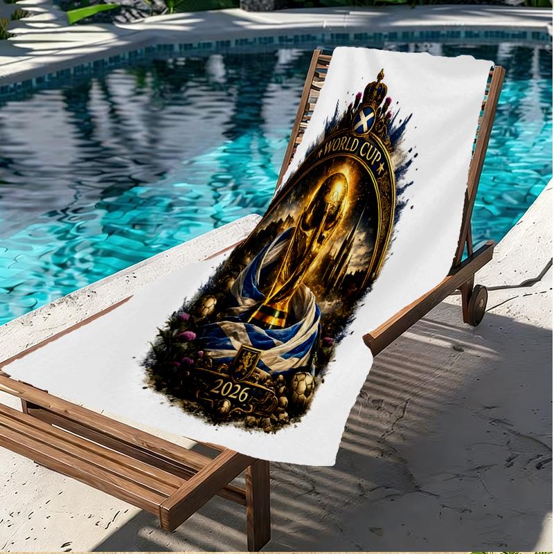 football club.C Print Beach Towel, Versatile Lightweight Absorbent Beach Towel for Pool Surf Yoga Bathroom, Perfect Birthday Holiday Gift
