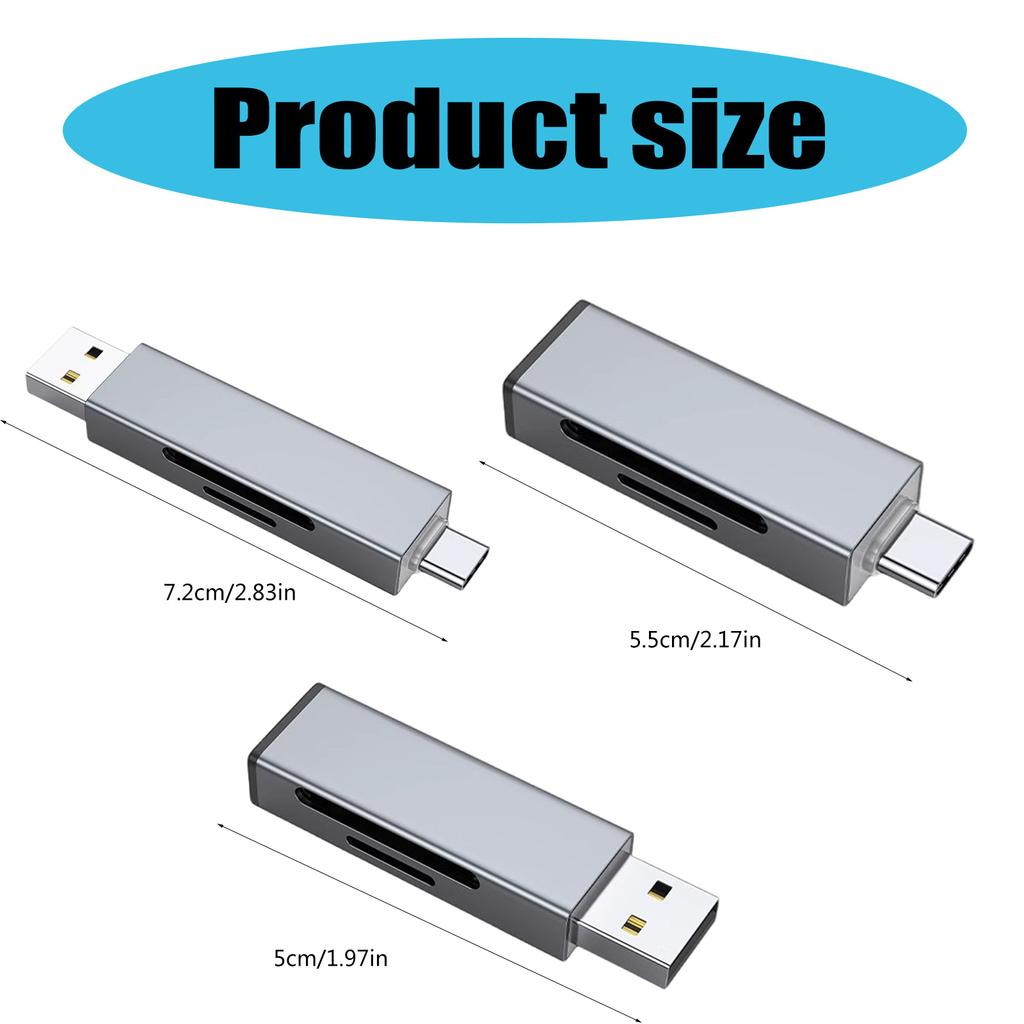 2 в 1 USB Type C к USB Type C SD TF адаптер для чтения карт памяти для ноутбука передачи данных