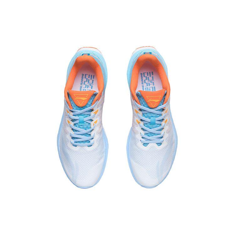 Кроссовки мужские Li Ning Yue Ying с амортизацией, нескользящие, прочные, с низким верхом, синие, оранжевые ARHR127-6