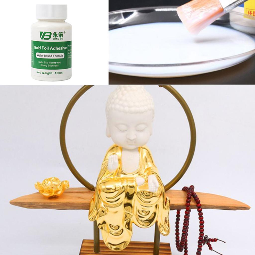 100 мл портативный клей для позолоты листы золотой фольги клей для позолоты для сусального золота ремесла бумага для украшения дома простота в использовании