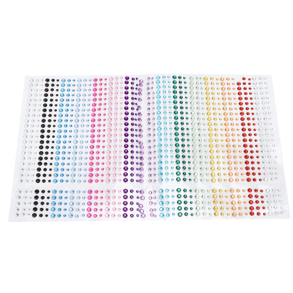 Rhinestones Stickers DIY 15 Colors SelfAdhesive Bling Accessories Stickers for Phone Craft Face