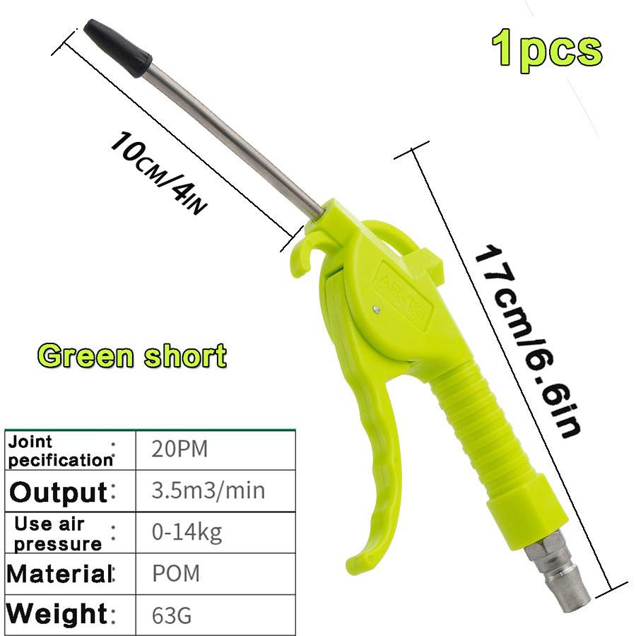 Пневмопистолет с удлиненной угловой насадкой 4" и 10,2", промышленный продувочный пистолет с большим радиусом действия, пневматический инструмент для очистки воздушного компрессора