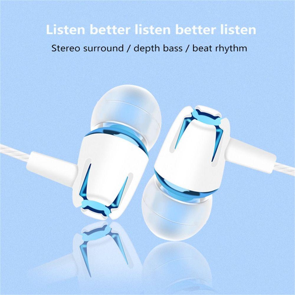 Noise Cancelling Stereo Bass 3.5mm With Mic Earbuds In-ear Earphone Wired Earphone Phone Headset