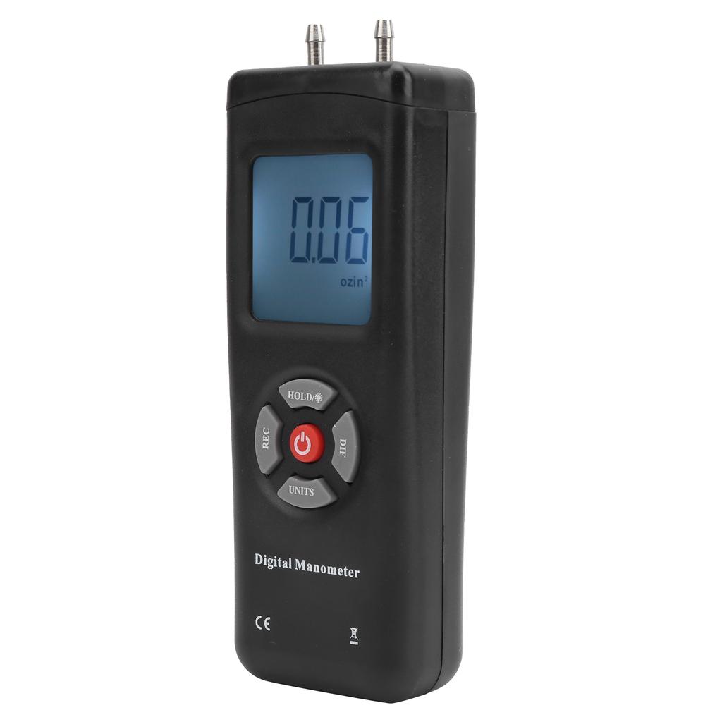 TL101 Digital Manometer Air Pressure Meter Gauge Differential Air Pressure Tester Tool +5psi