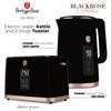 Electric Kettle 1.7L + Digital Toaster Berlinger Haus Bh-9540 Black Rose