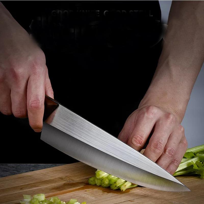 Шеф-нож 8 дюймов, ручка из палисандра, нержавеющая сталь, кухонный нож, нож для разделки туш, очень острый, нож для отделения мяса от костей