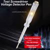 AC/DC 100-500V Voltage Detector Pen Clear Light Circuit Tester New Test Screwdriver