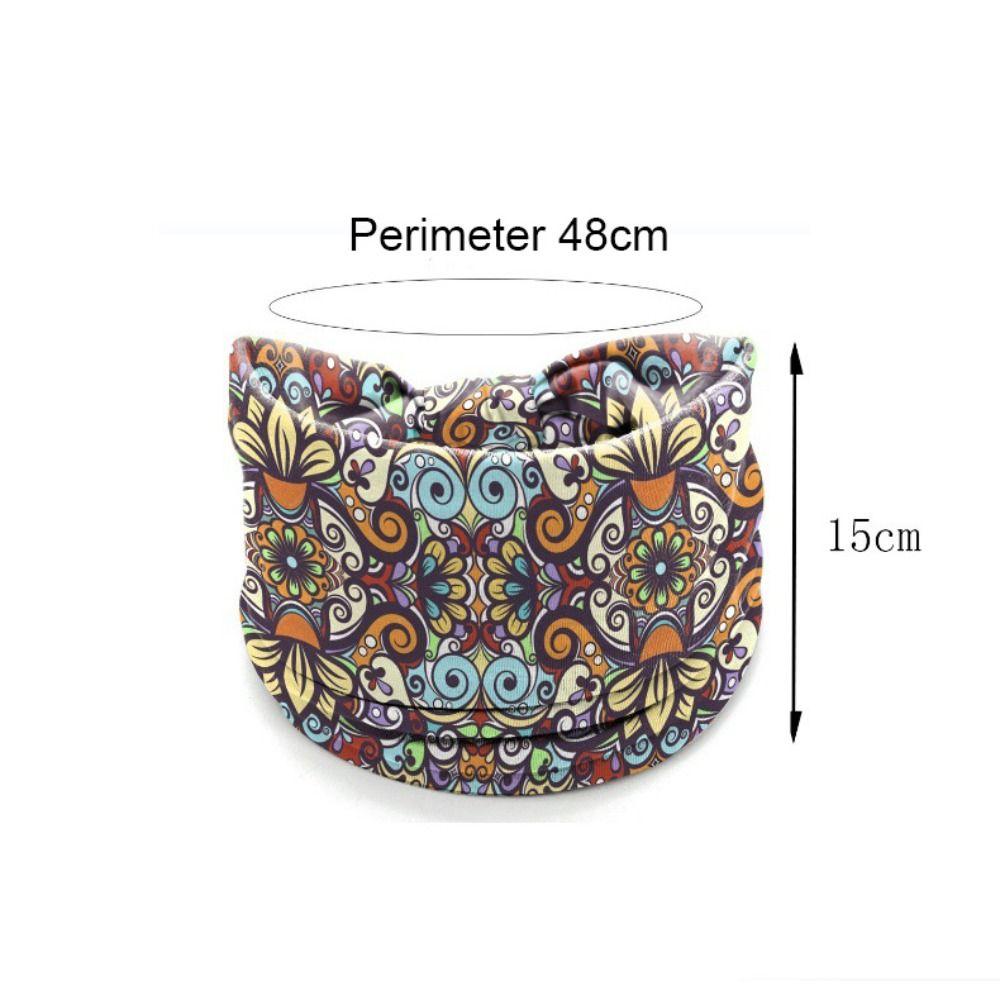 Elastic Wide Headbands Boho Printed Headscarf New Soft Bandana Girls