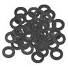 PATIKIL M15 Rubber Flat Washers, 80-Pack, 15mm Inner Diameter, 23mm Outer Diameter, 2.5mm Thick, Sealing Spacer Gasket Ring for Faucet Pipes, Water Ho