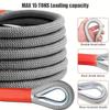 1 Heavy-duty Tow Hook And Tow Rope Set, 196.85inch Tow Hook And Tow Rope Set, Suitable for Off-road Rescue Of SUVs And Vehicles, Equipped with 2