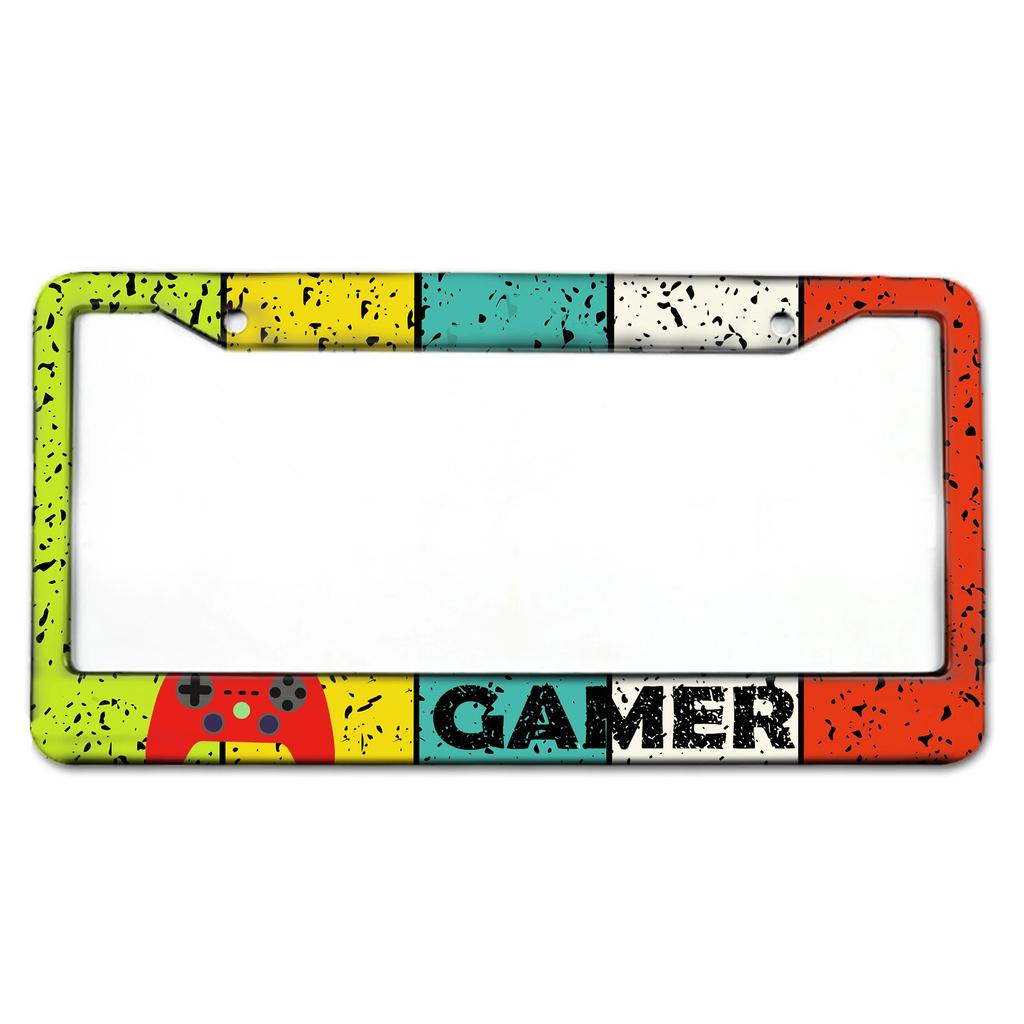 Шаблон игровой серии. Рамка номерного знака американского стандарта, изготовленная из алюминиевого сплава.