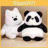 Flip Puppy Panda Plush Toy Doll Children Festivals Gift Home Ornament Decoration