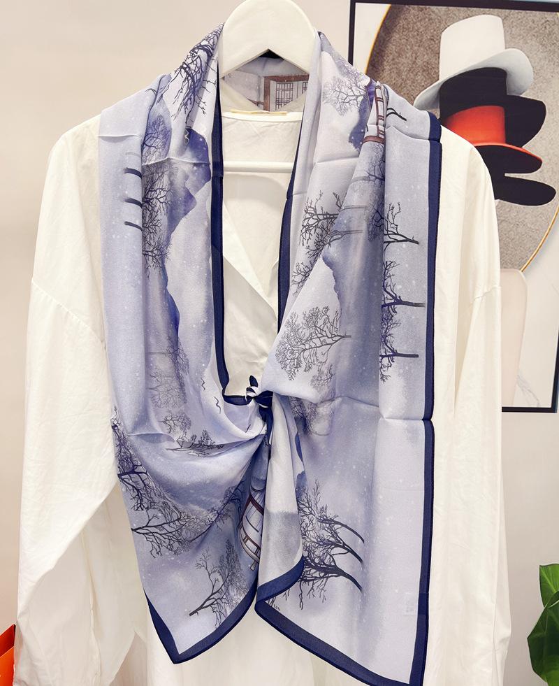 New! Mulberry Silk Silk Scarf Women'S Silk Scarf Mother Spring And Autumn Thin Silk
