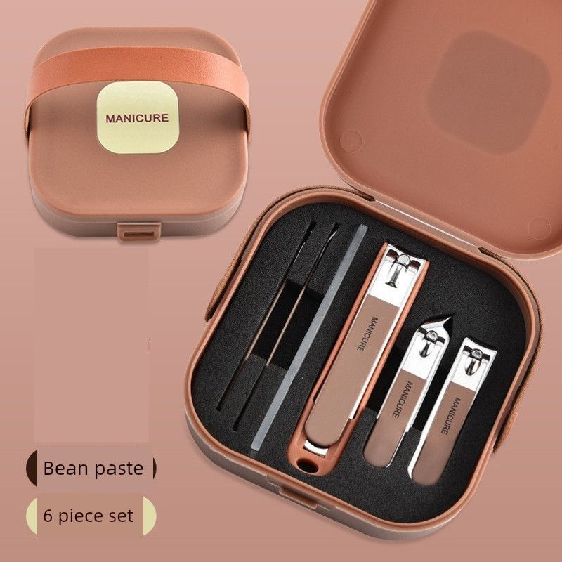 Nail art high-grade mirror Suit combination with mirror nail clippers Suit full set of nail clippers manicure tools