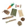 Hamster Chew Toys Set Teeth Care Small Pets Chewing and Playing Molar Toys Accessories for Rabbits