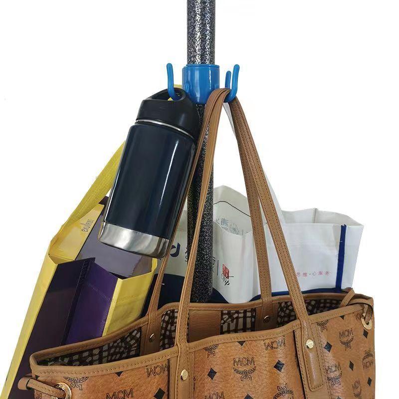 Portable Outdoor Beach Umbrella Hooks Hanger Versatile Space-saving Four-corner Hook Useful Wear-resistant Umbrella Accessories