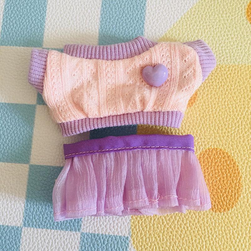 Cute 17cm Vinyl Plush Doll Outfits Blind Box - LaBuBu Pendant Dress Accessories