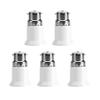 5pcs B22 Male To E27 Female Socket Base Bulb Adapter Converter Lamp Holders