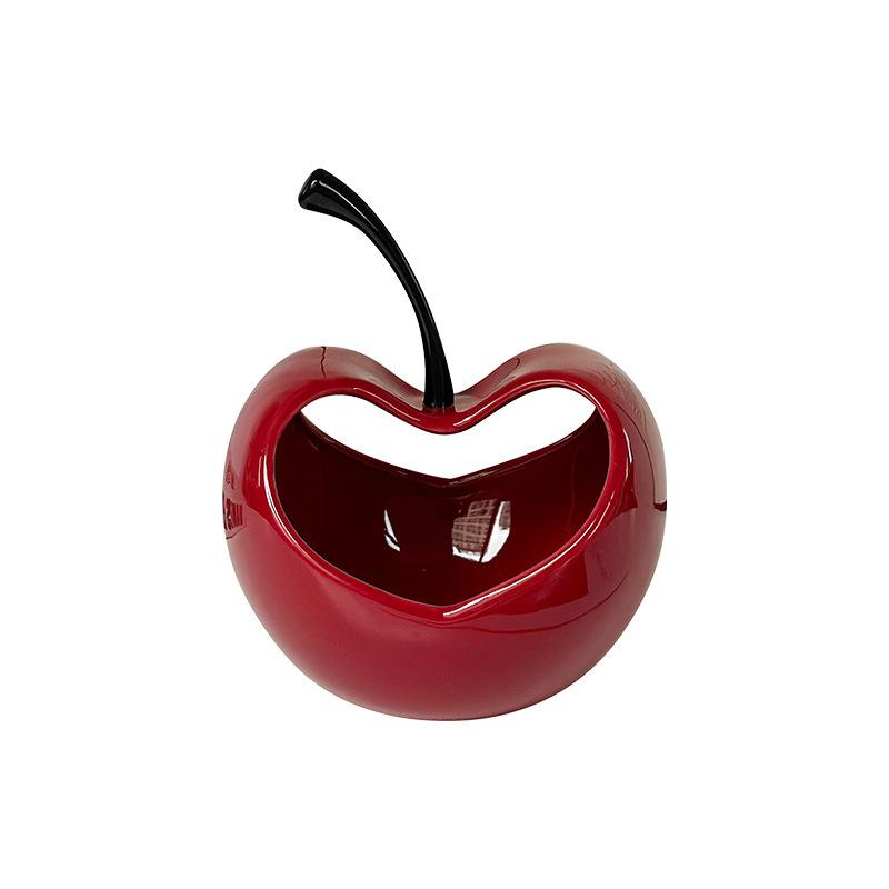 Creative Three-dimensional Apple Ceramic Storage Tray Countertop Ornament Modern Delicate Fruit Apple Shape Fruit Plate Decor