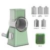 6-in-1 Rotary Vegetable Cutter Handheld Food Chopper with Stainless Steel