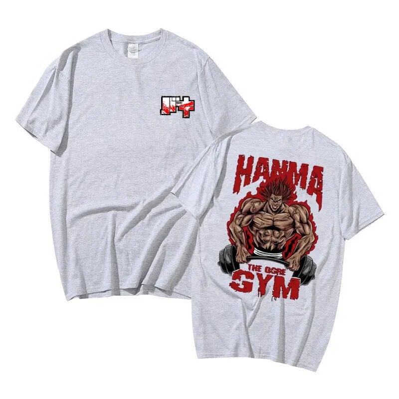 Аниме Baki The Grappler футболка с короткими рукавами унисекс винтажные негабаритные футболки унисексga Yujiro Hanma топы унисекс хлопковые повседневные футболки