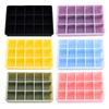 15 & 24-Grid Silicone Ice Cube Tray with Lid - Easy-Release Square Mold