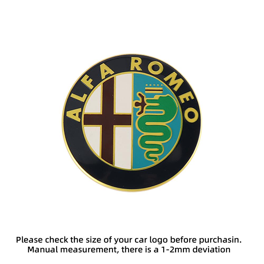 2026 Hot Sticker 3D Metal Car Front Grille Fender Badge Auto Exterior Accessories For Alfa Romeo Giulia Stelvio Giulietta 156 15