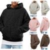 Winter Fluffy Men Hoodie Pullover Fleece Sweatshirt Hooded Coat Jumpers Sweater