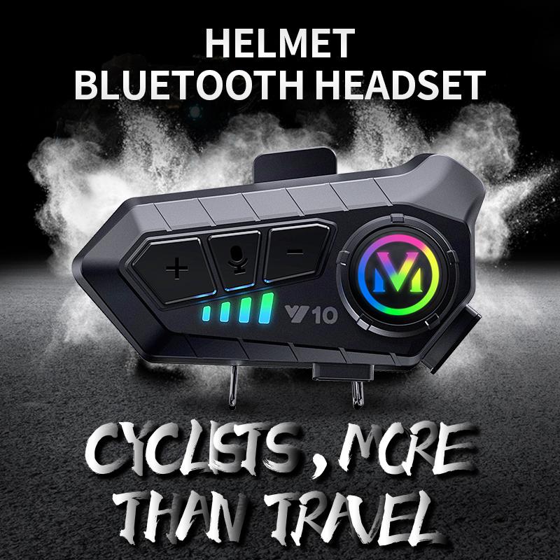 SEAMETAL Y10 Мотоциклетная гарнитура Стерео Bt5.3 Hands Free Ipx6 Водонепроницаемая 2000 мАч Мото Беспроводные наушники Поддержка
