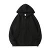 High Street Hoodie Men Retro Zip Up Long Sleeve Loose Jacket Coats Harajuku Casual Gothic Hooded Sweatshirt Y2K Streetwear