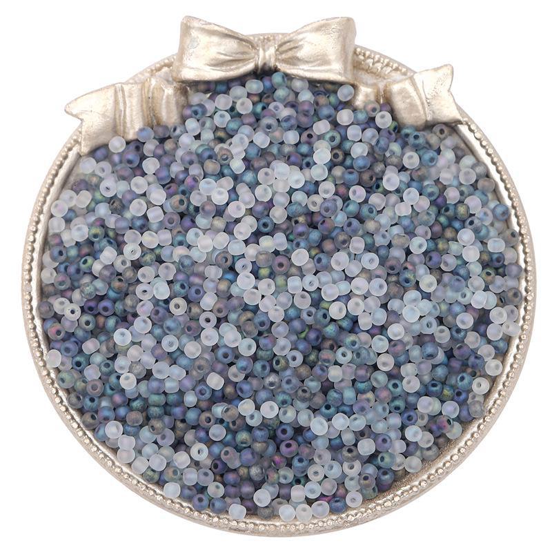 Изготовленные вручную высококачественные стеклянные матовые рисовые бусины для создания украшений из бисера своими руками.