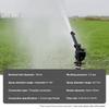 Rotating Agricultural Turbine Sprinkler 0-48° Adjustable Turbine Spray Gun for Large Area Lawn Farm Irrigation Sprinkler