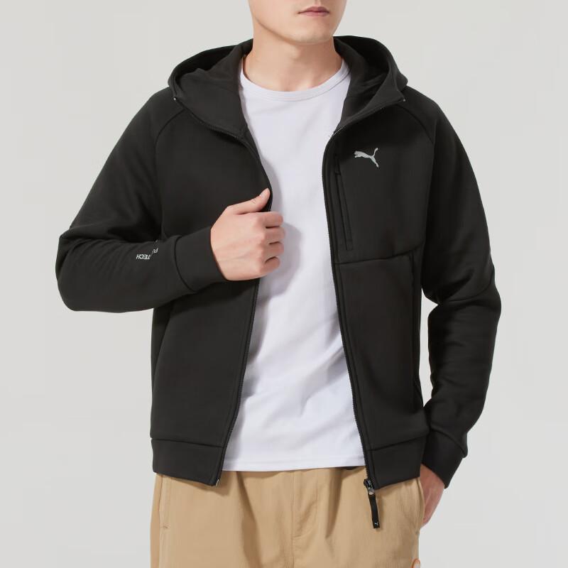 Puma Fashionable Comfortable Warm Loose Jacket Men Jackets Black 631833-01