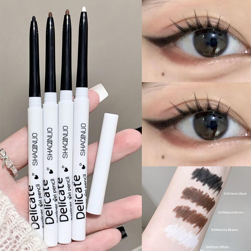 Waterproof Matte Gel Eyeliner Pencil Smooth Black White Eyeliner Matte Eye Liner Pen Long Lasting Eyes Makeup Beauty Cosmetics