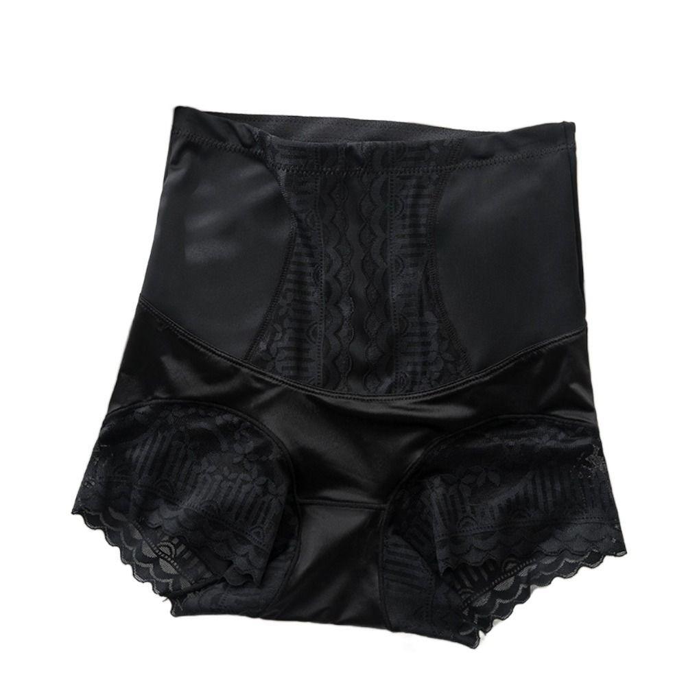 Ice Slik Tummy Control Underwear Lace Flower Body Shaping Underpants Slimming Shapewear  Women