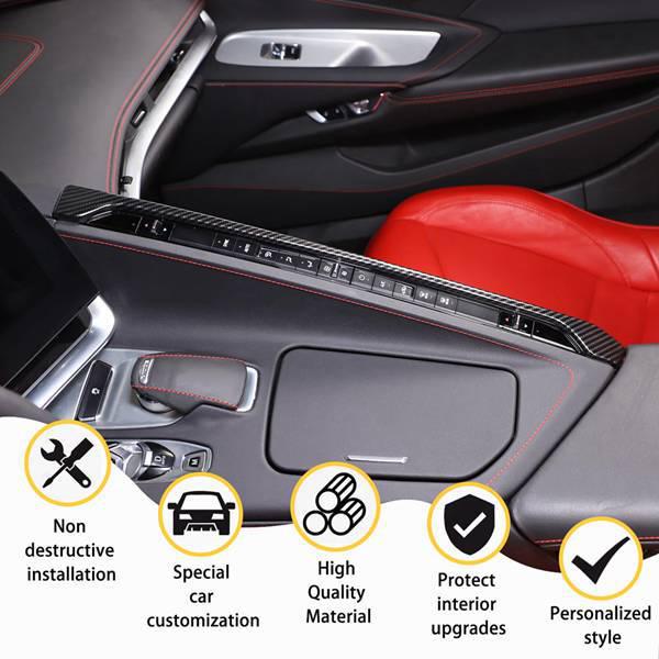 Декоративная боковая накладка для консоли Chevrolet Corvette C8 2020-2023