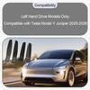 4 шт. Органайзер для хранения в боковой двери автомобиля для Tesla Model Y Juniper 2025-2026 Передняя и задняя дверные полки Аксессуары для интерьера автомобиля