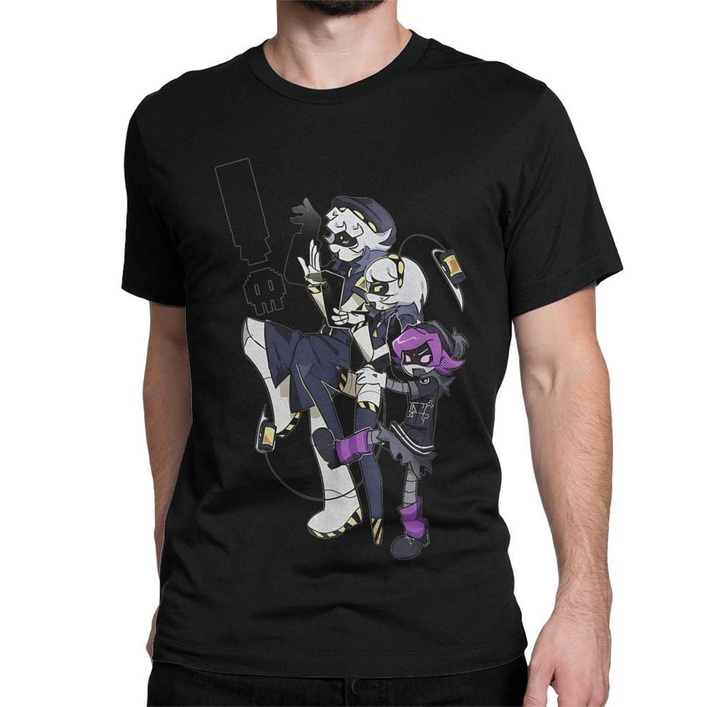 Anime T Shirts Men Women Pure Cotton Casual T-Shirt Round Neck N and Uzi Doorman Tees Short Sleeve Clothes Summer