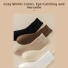 1/5 Pairs Fleece Medium Tube Tights Warm Polycotton Snow Socks Soft Sleeping Socks