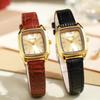 Elegant Retro Square Dial Minimalist Women's Watch - Luxury Korean Style for Students and Fashionable Ladies