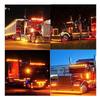 18PCS LED Marker Lights Trailer 12V Waterproof Amber Chicken Lights for Semi Trucks Freightliner Cargo – Universal Fit