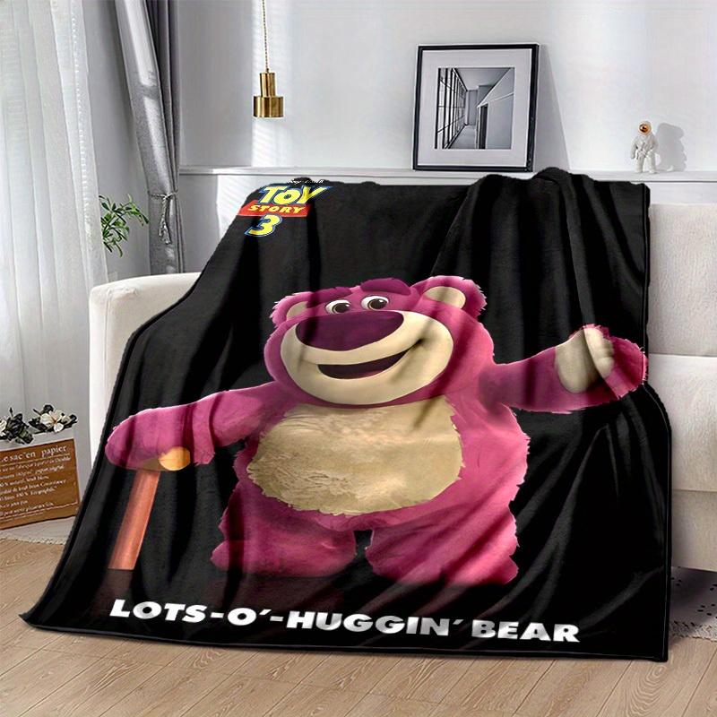 1pc, Toy Story 3 Lots-O-Huggin' Bear Blanket Home Decor, Couch Blanket, Outdoor Blanket, Gift Idea, Flannel Throw, Suitable for Bedroom