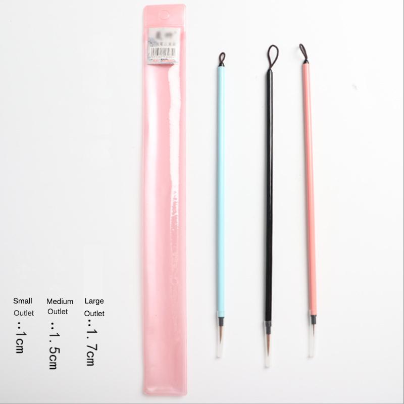 3шт нейлоновые волосы Прочный стальной стержень Акварельная кисть для масляной живописи Акриловая кисть для дизайна ногтей