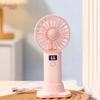 Stable Base Handheld Mini Fan Mini Size USB Rechargeable Fan Portable Desktop Fan  Daily Use