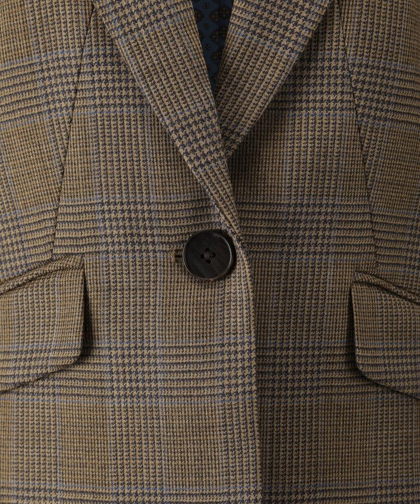 BROOKS BROTHERS [Women'S] Wool Check Jacket (Beige) (Bbjswff301)