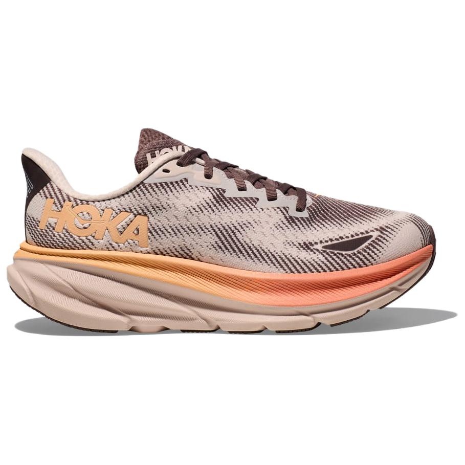 HOKA One One CLIFTON ONE 9 Удобные и легкие низкие беговые кроссовки Женские Коричневые 1141490FCMK